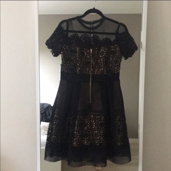 Black mesh lace dress AQUA - Picture 3 of 5